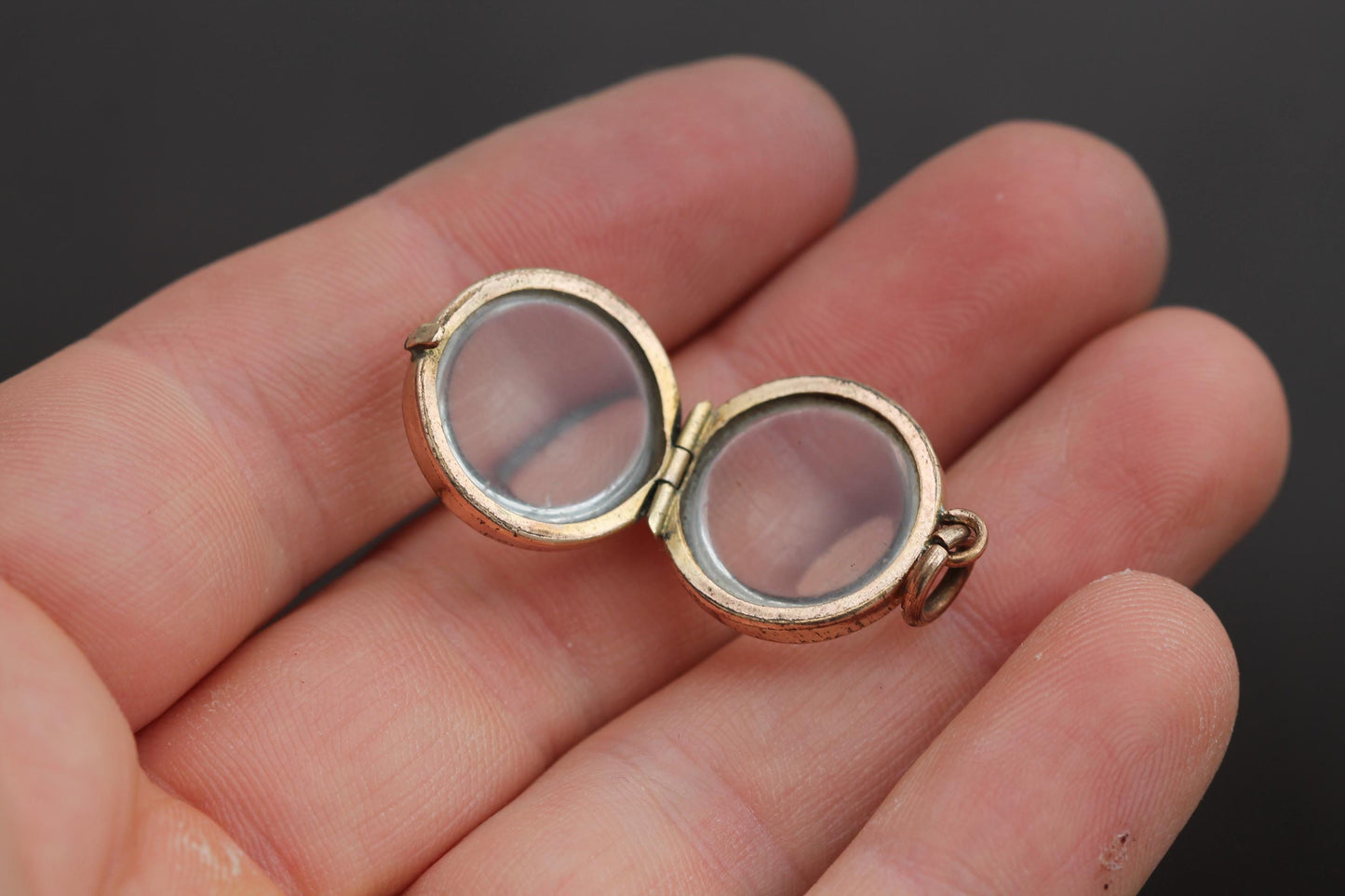 Antique 9ct Rolled Gold Pools Of Light Pendant Locket