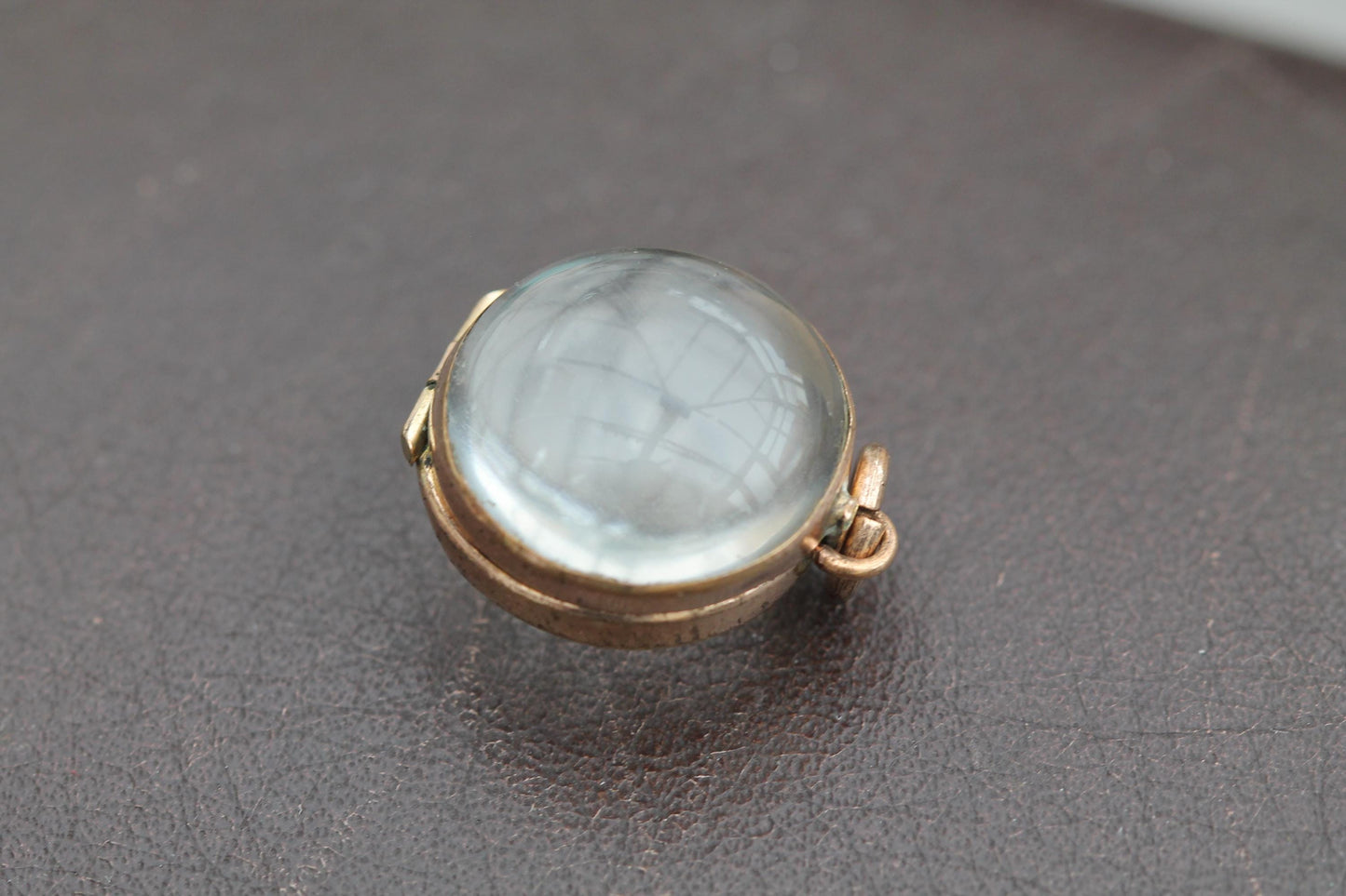 Antique 9ct Rolled Gold Pools Of Light Style Pendant Locket