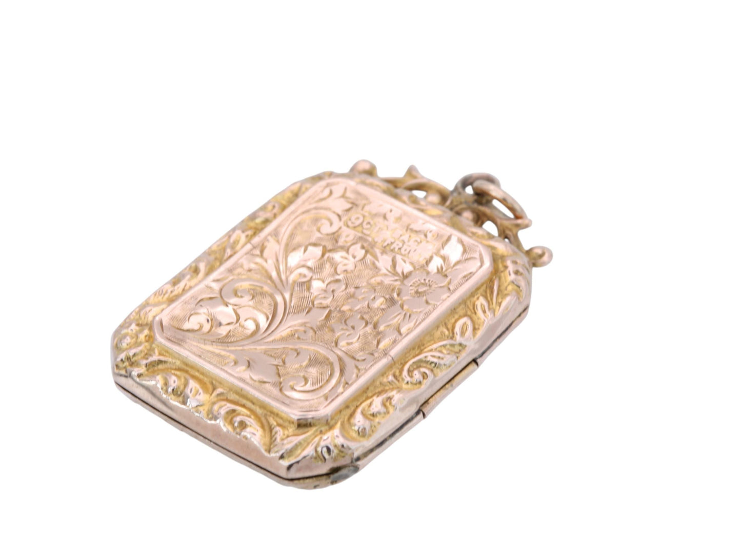 Antique 9ct Gold Edwardian Forget-Me-Not Locket, c.1901