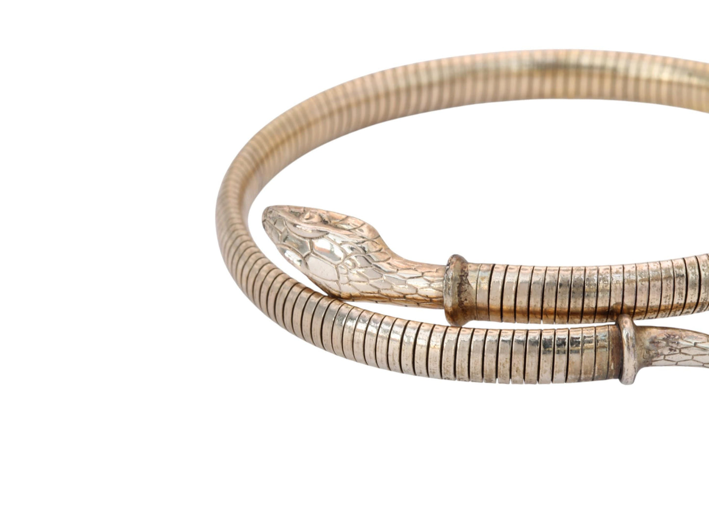Antique 9ct Rolled Gold Snake Bangle