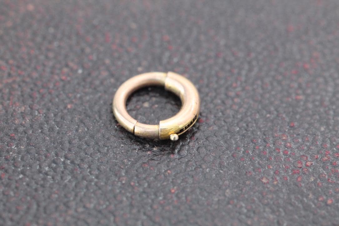 Antique 9ct Rose Gold Bolt Clasp, 11mm