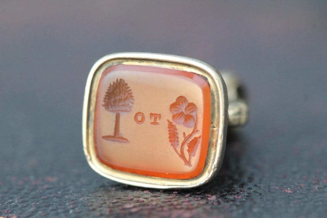 Antique Georgian 9ct Gold Cased 'Love To You' Rebus Puzzle Intaglio Seal