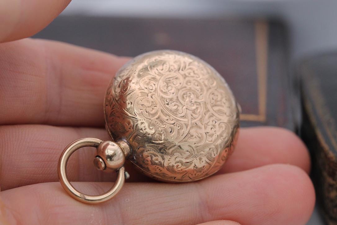 Antique 9ct Gold Filled Dennison Sovereign Case