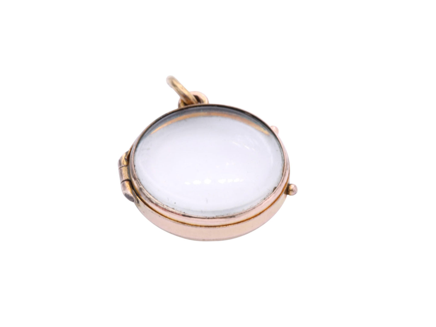 Antique 9ct Gold Glass Locket
