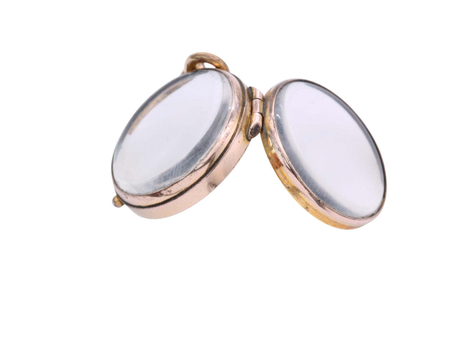 Antique 9ct Gold Glass Locket