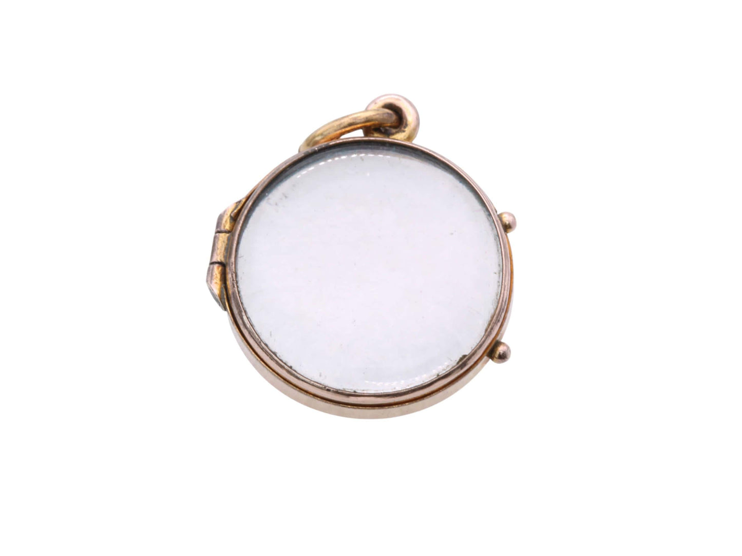 Antique 9ct Gold Glass Locket