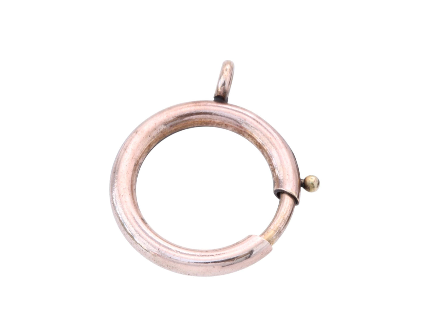 Antique 9ct Rose Rolled Gold Large Bolt Clasp