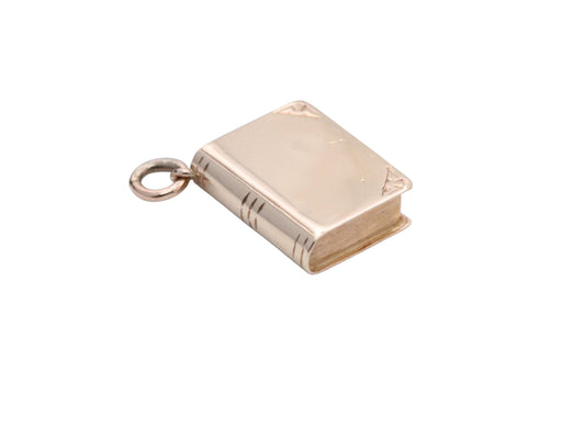 Vintage 9ct Gold Book Charm Pendant