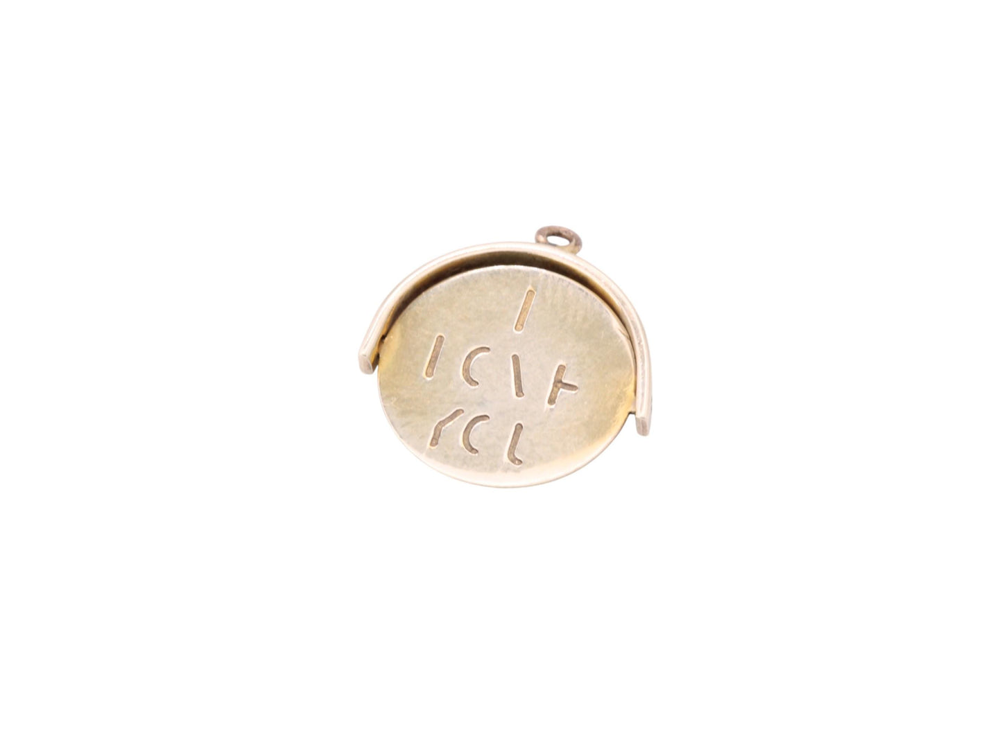 Vintage 9ct Gold I Love You Spinning Charm