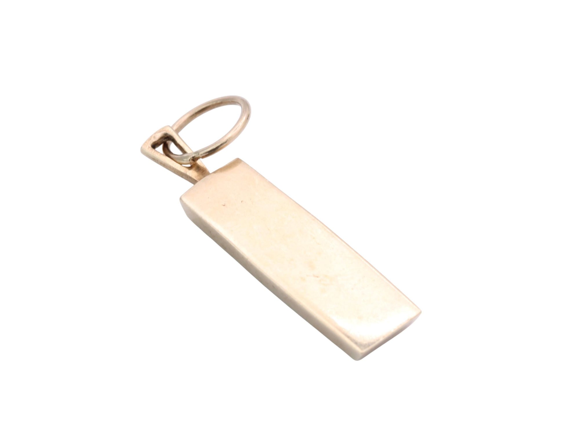Vintage-9ct-Gold-Ingot-Pendant,-1977