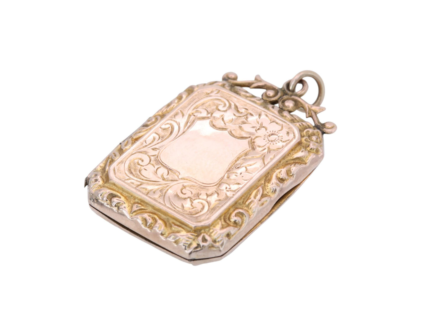 Antique 9ct Gold Edwardian Forget-Me-Not Locket, c.1901