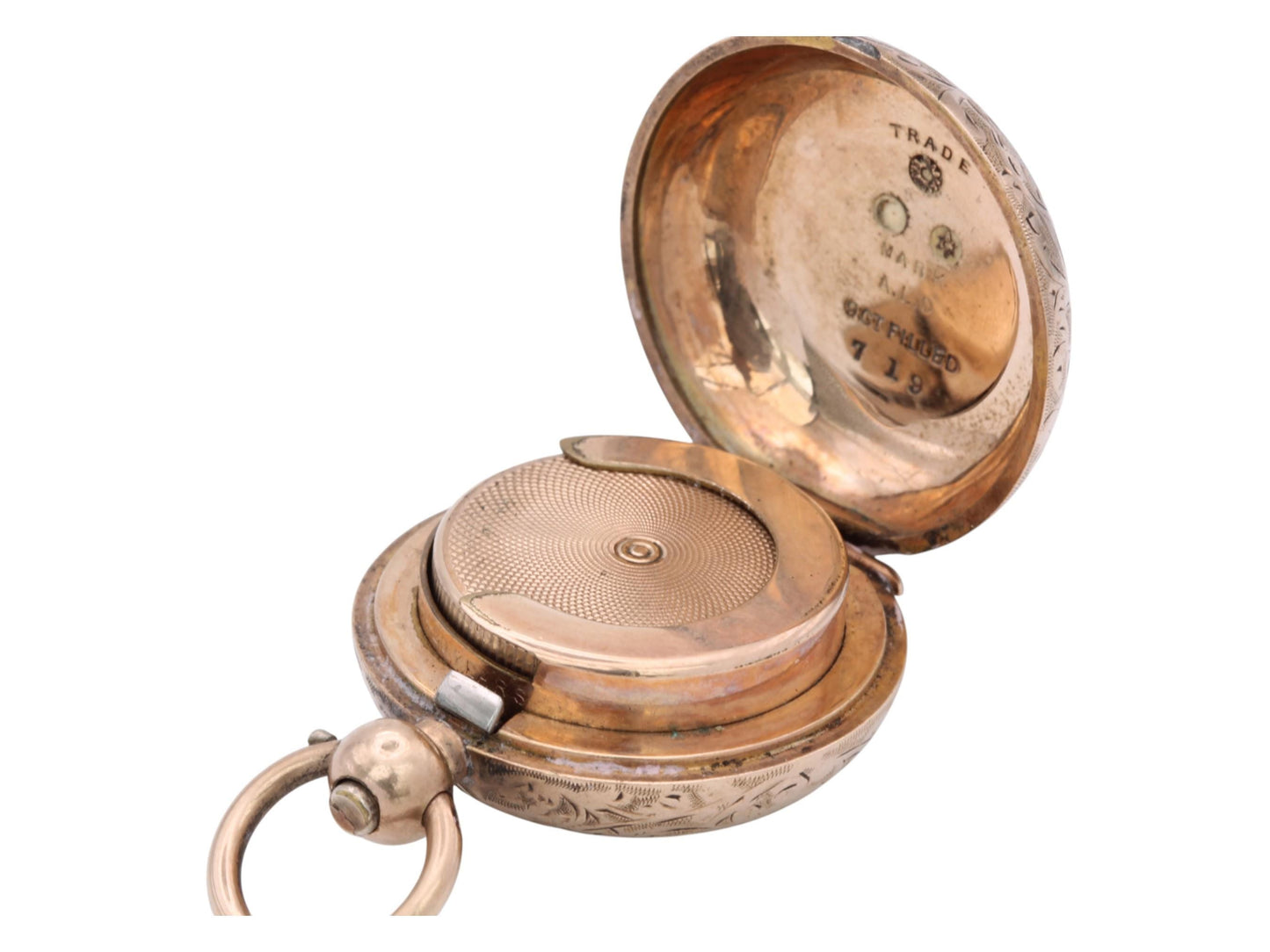 Antique 9ct Gold Filled Dennison Sovereign Case