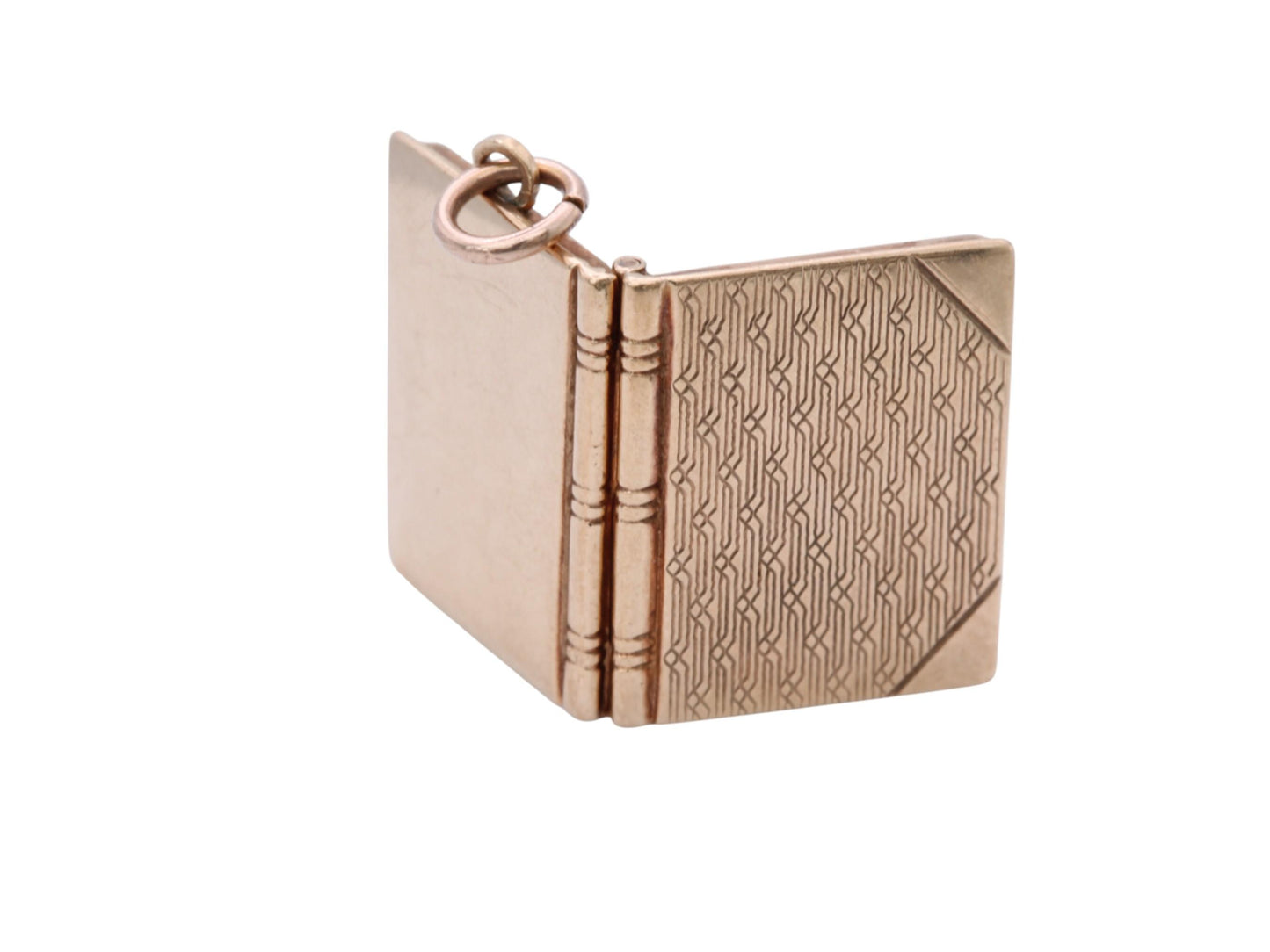 Vintage 10ct Gold Book Locket Pendant