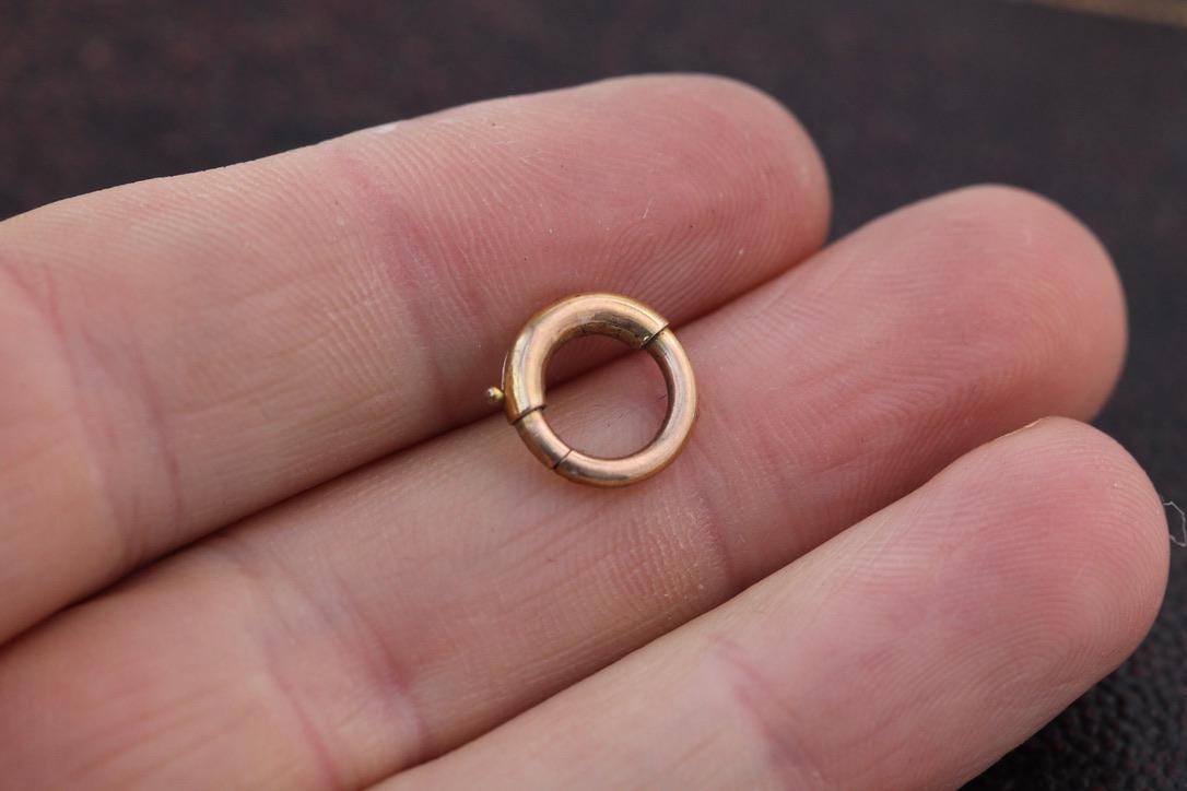 Antique 9ct Rose Gold Bolt Clasp, 11mm