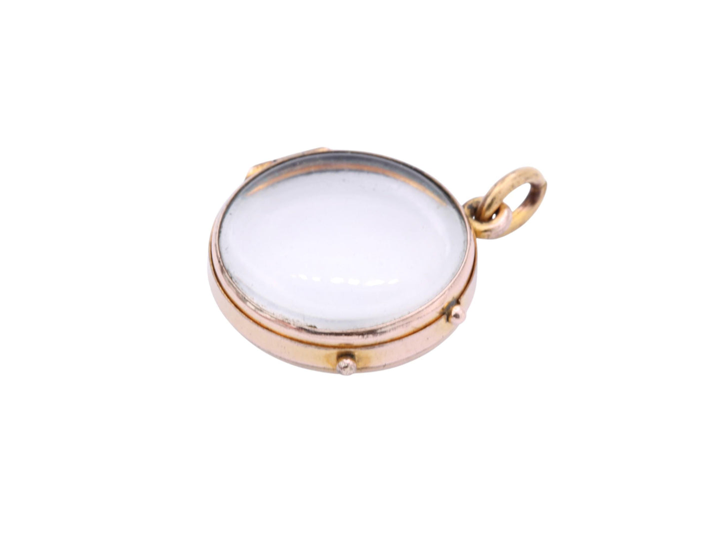 Antique 9ct Gold Glass Locket