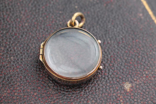Antique 9ct Gold Glass Locket