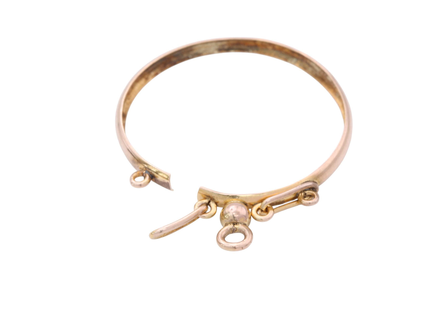 Antique 9ct Gold Open Face Glass Locket Pendant, 1908