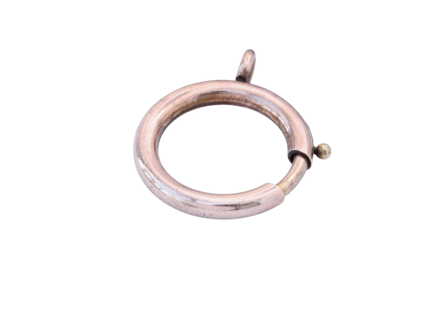 Antique 9ct Rose Rolled Gold Large Bolt Clasp