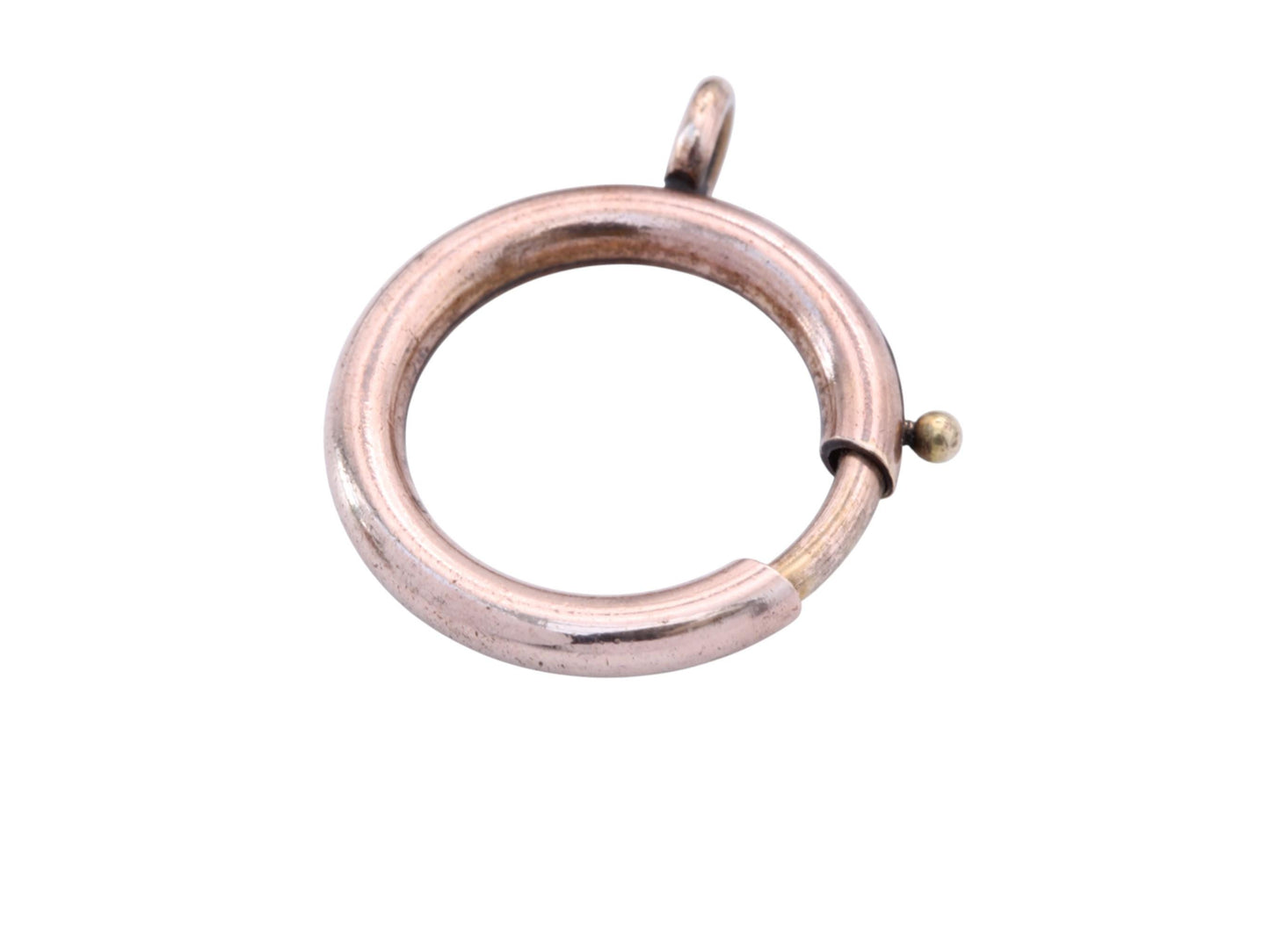 Antique 9ct Rose Rolled Gold Large Bolt Clasp