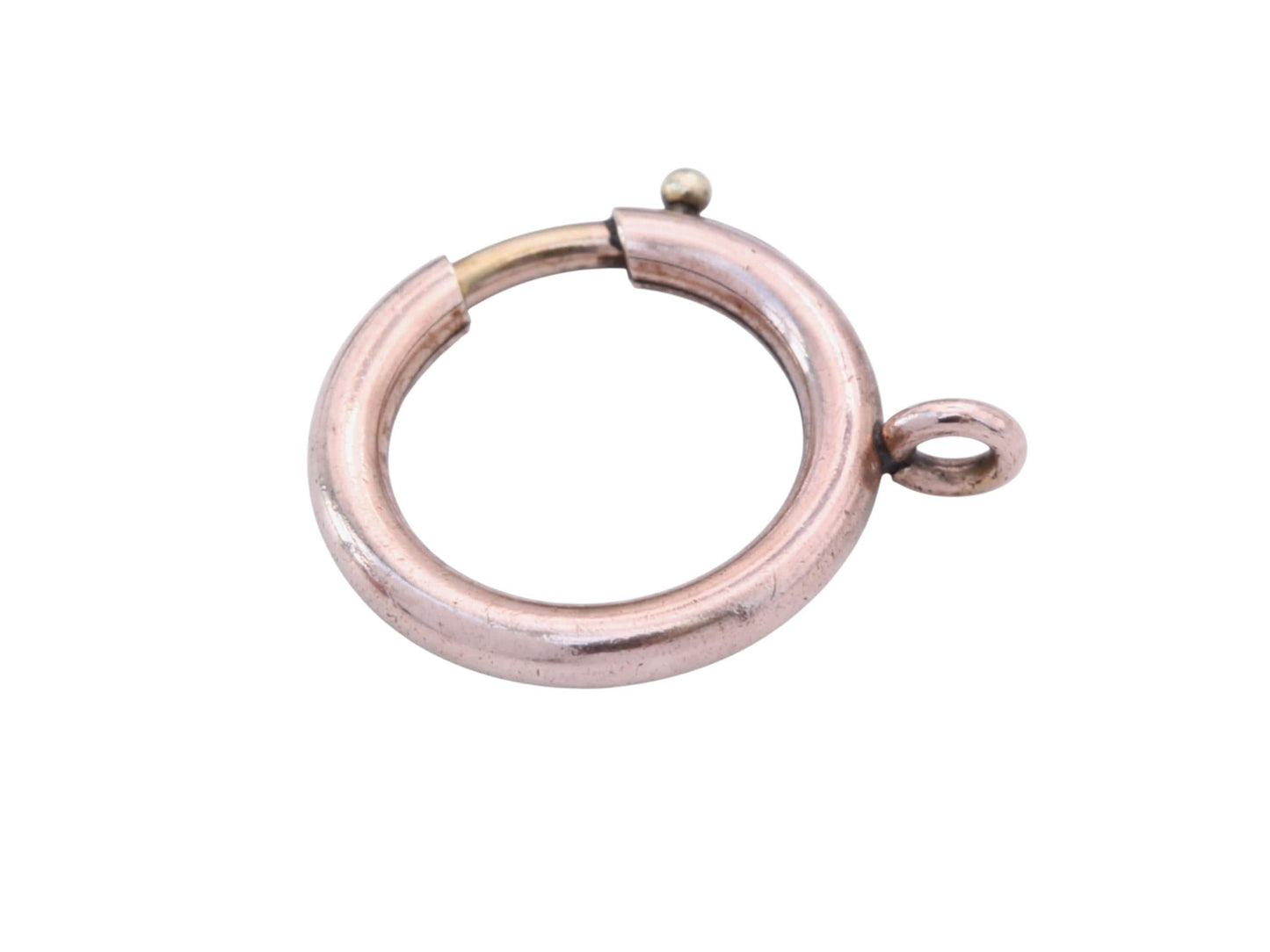 Antique 9ct Rose Rolled Gold Large Bolt Clasp