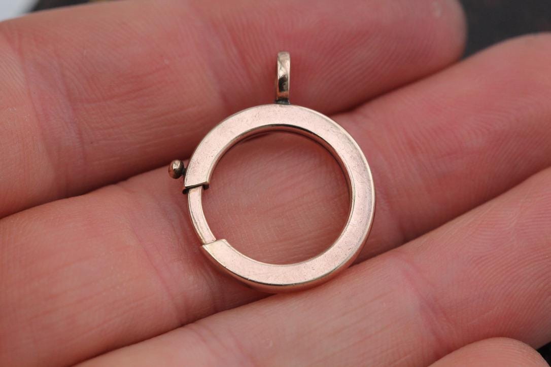 Antique 9ct Rolled Gold Large Bolt Clasp