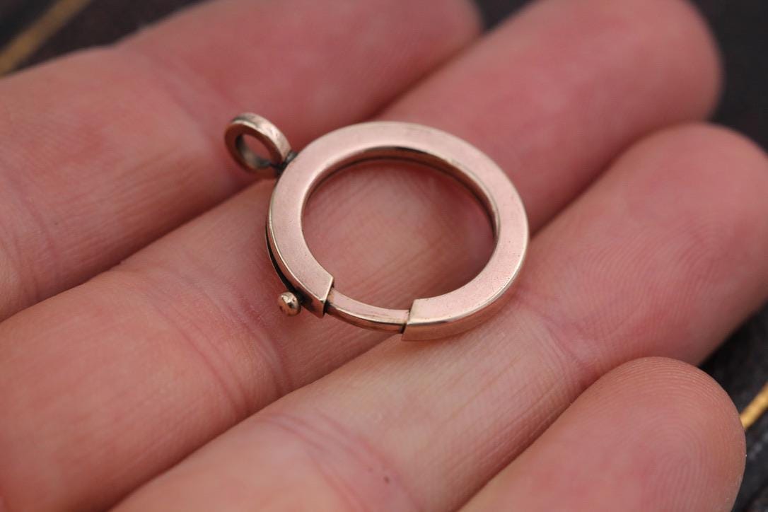 Antique 9ct Rolled Gold Large Bolt Clasp