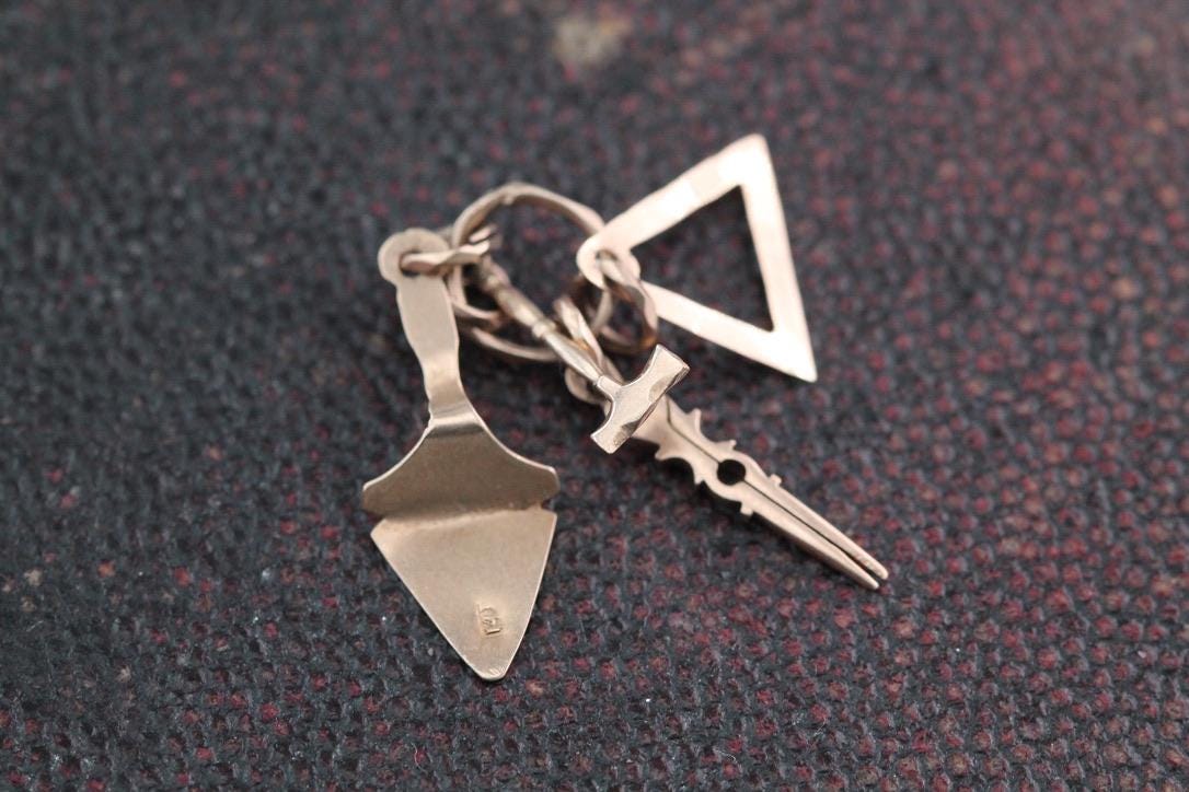 Antique 14ct Gold Masonic Charms
