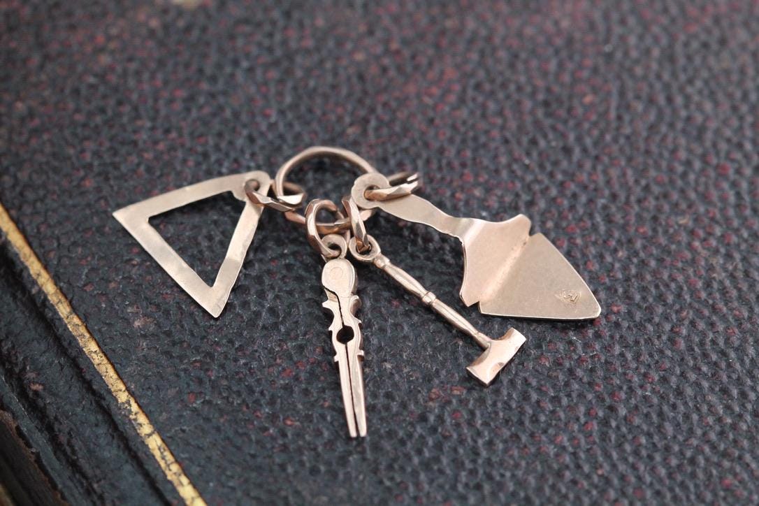 Antique 14ct Gold Masonic Charms