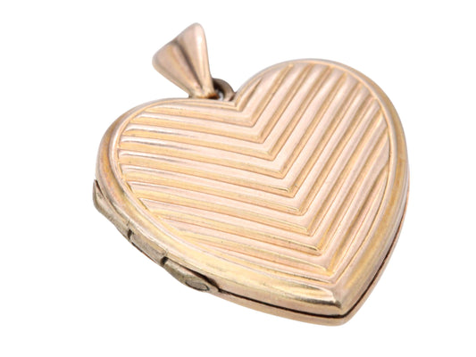 Vintage 9ct Yellow Gold Heart Locket