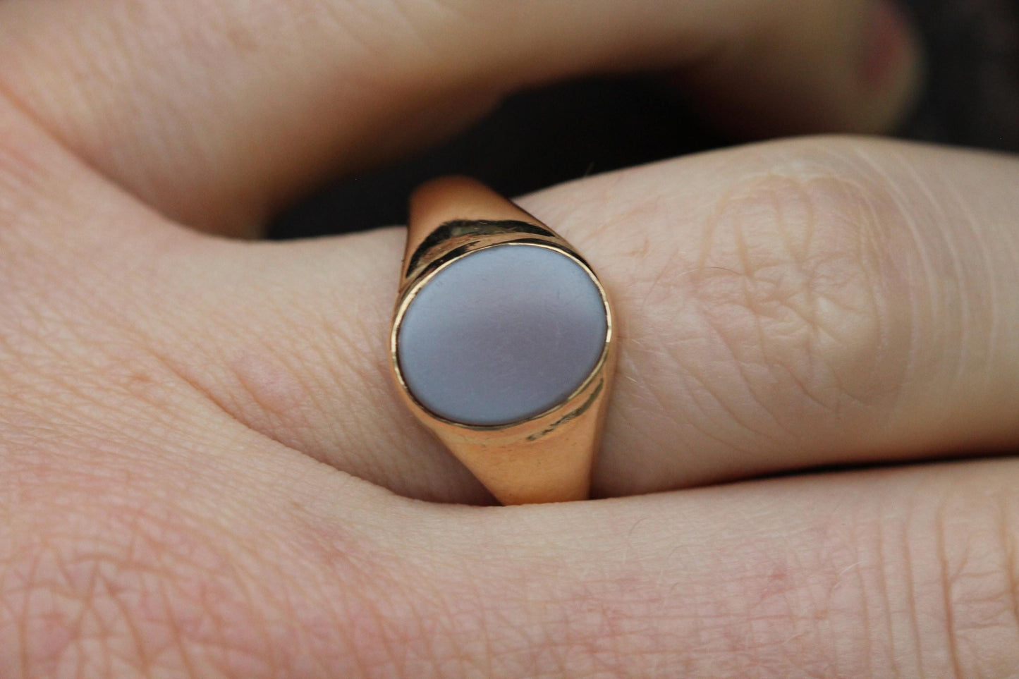 Antique 18ct Gold Sardonyx Signet Ring