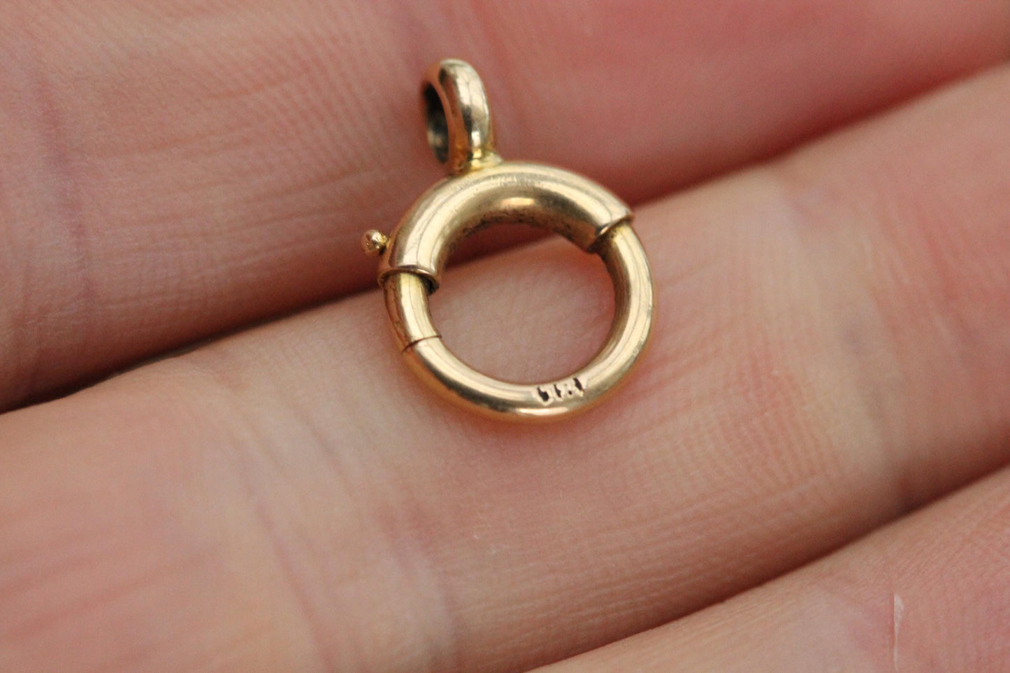 Antique 18ct Gold Bolt Clasp, 11mm