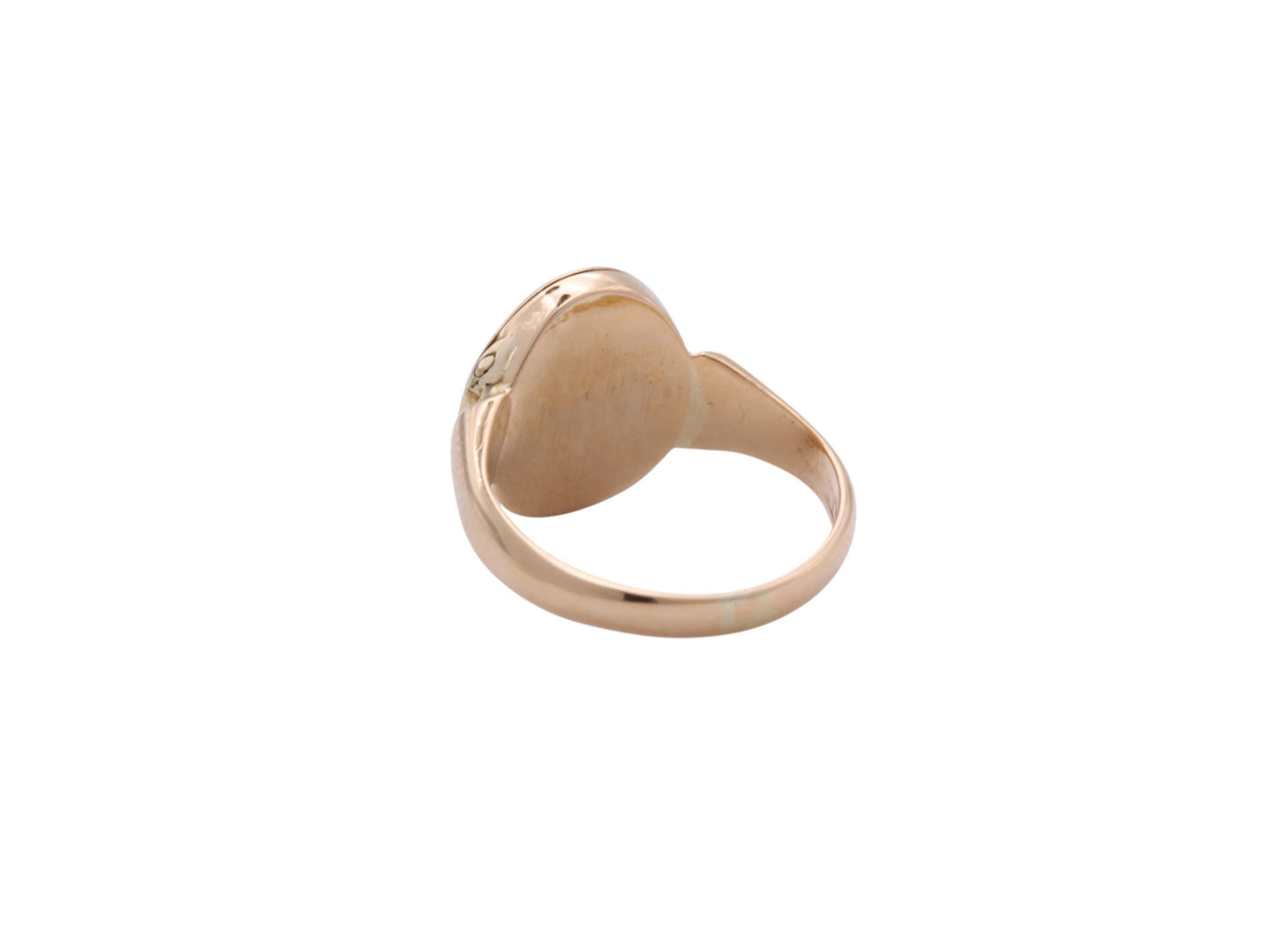 Antique 18ct Gold Poison Locket Signet Ring, Hinged Compartment, Murrle Bennet