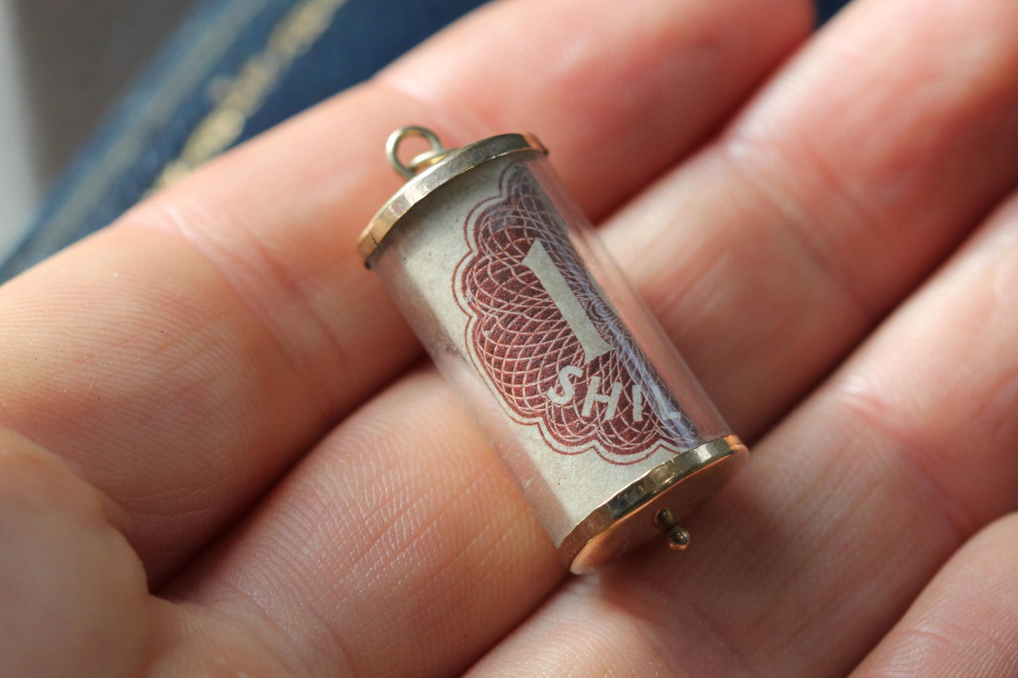 Vintage 9ct Gold 10 Shilling Emergency Note Charm, 1978