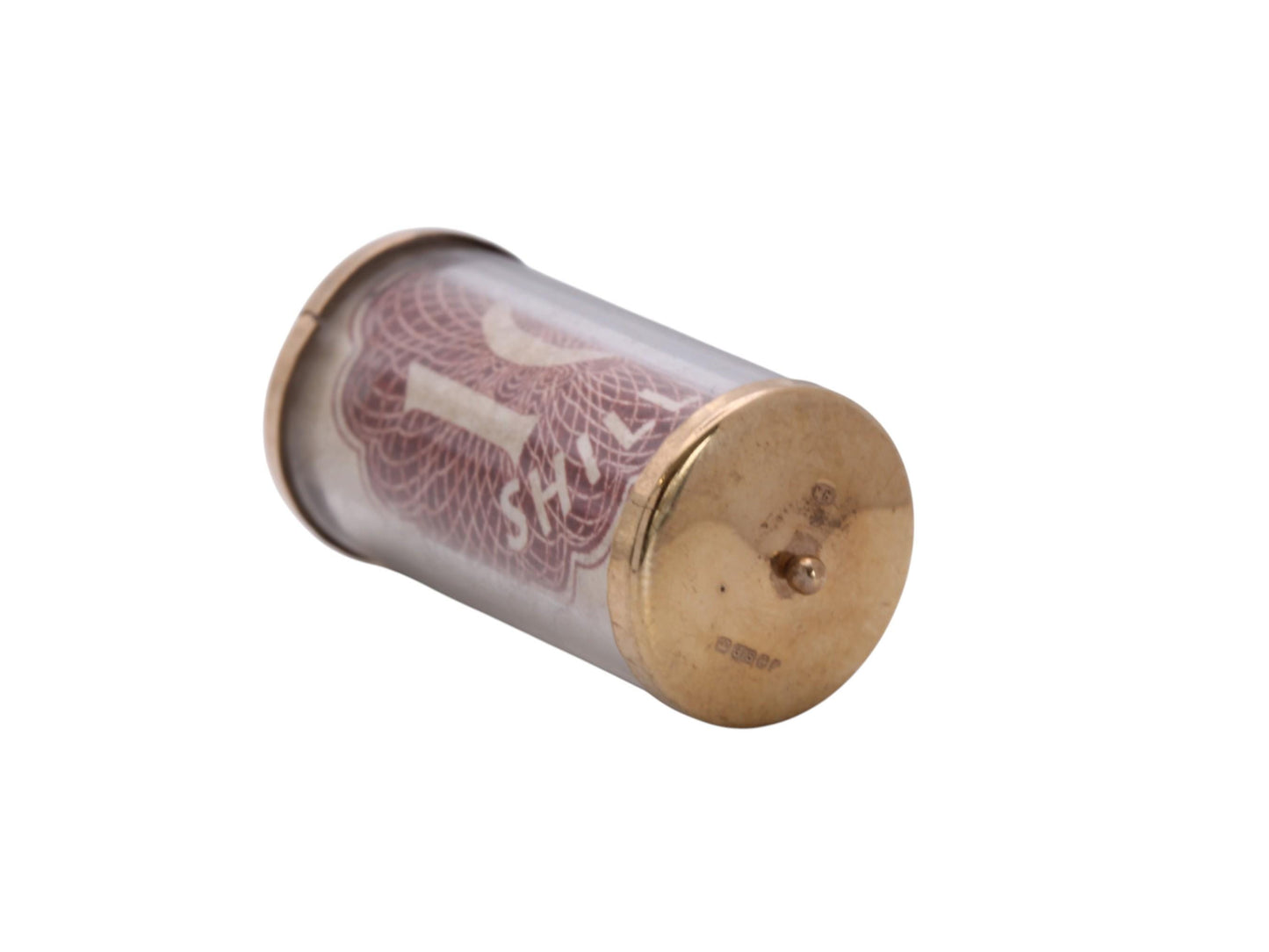 Vintage 9ct Gold 10 Shilling Emergency Note Charm, 1978