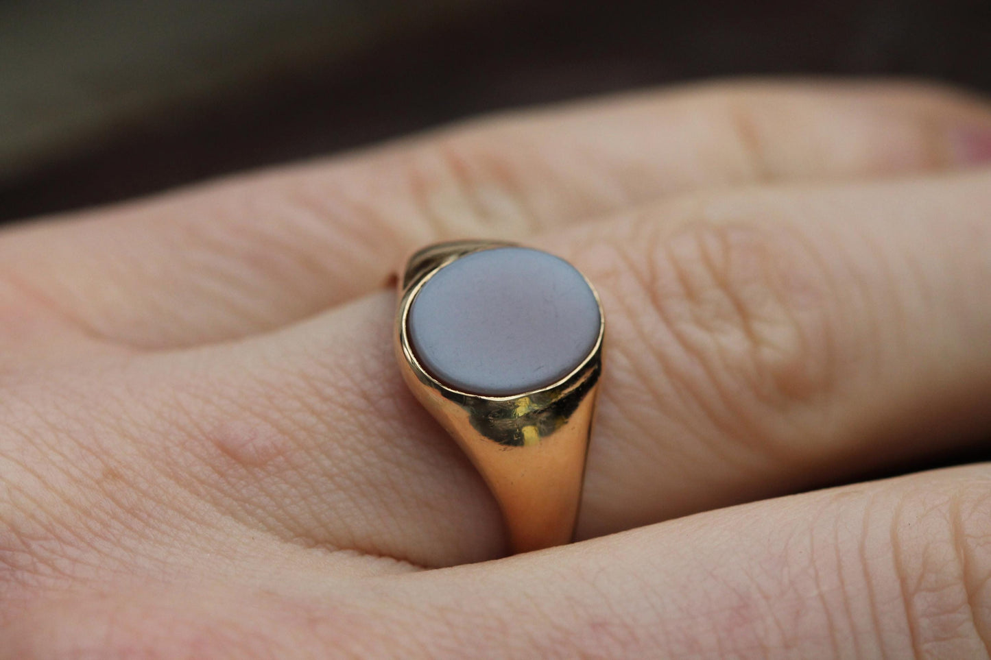 Antique 18ct Gold Sardonyx Signet Ring