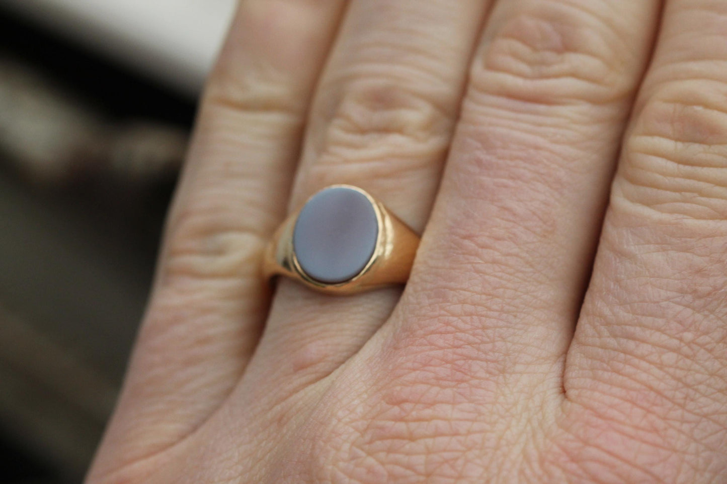 Antique 18ct Gold Sardonyx Signet Ring