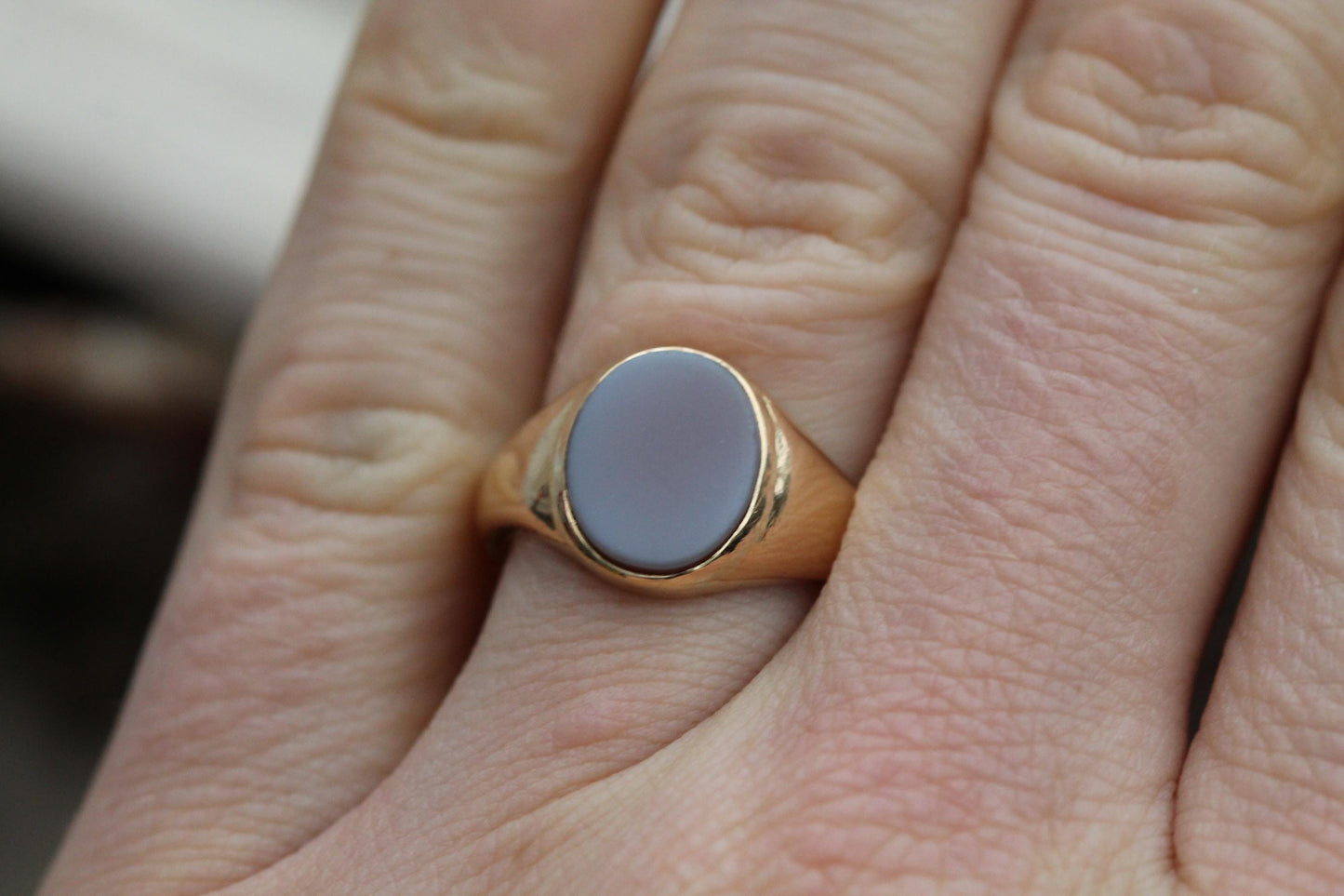 Antique 18ct Gold Sardonyx Signet Ring