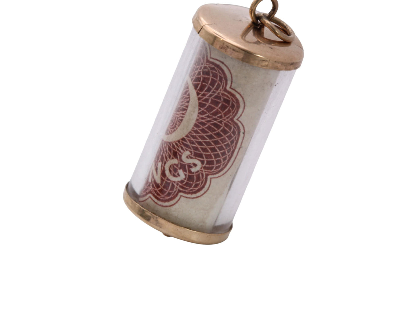 Vintage 9ct Gold 10 Shilling Emergency Note Charm, 1978