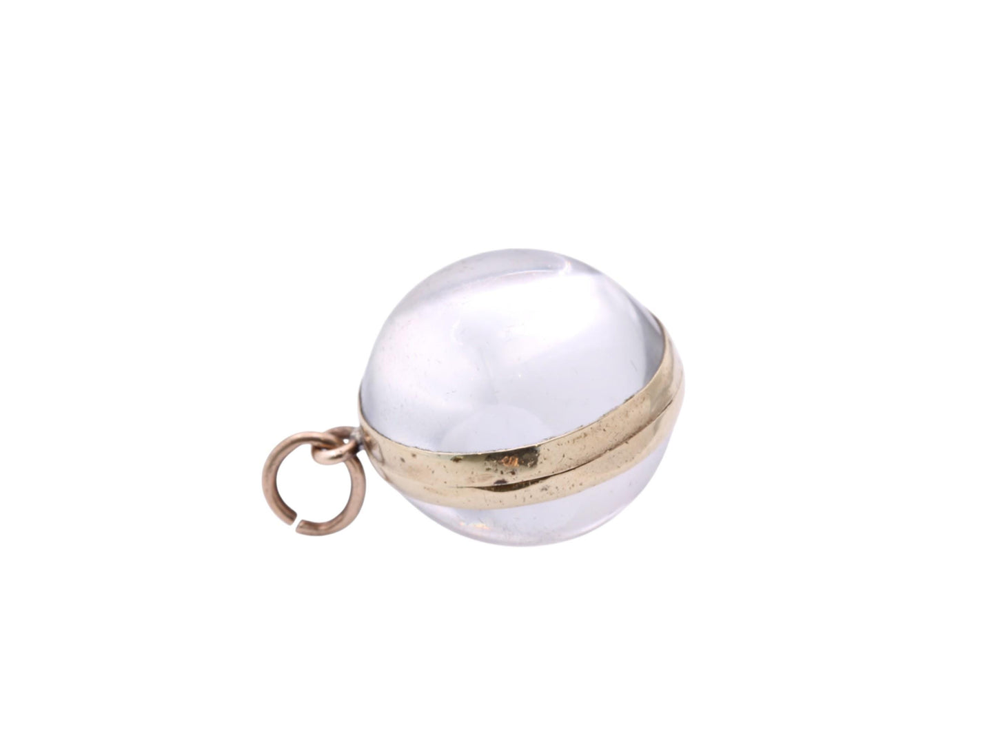 Antique Pinchbeck Orb Locket Pendant