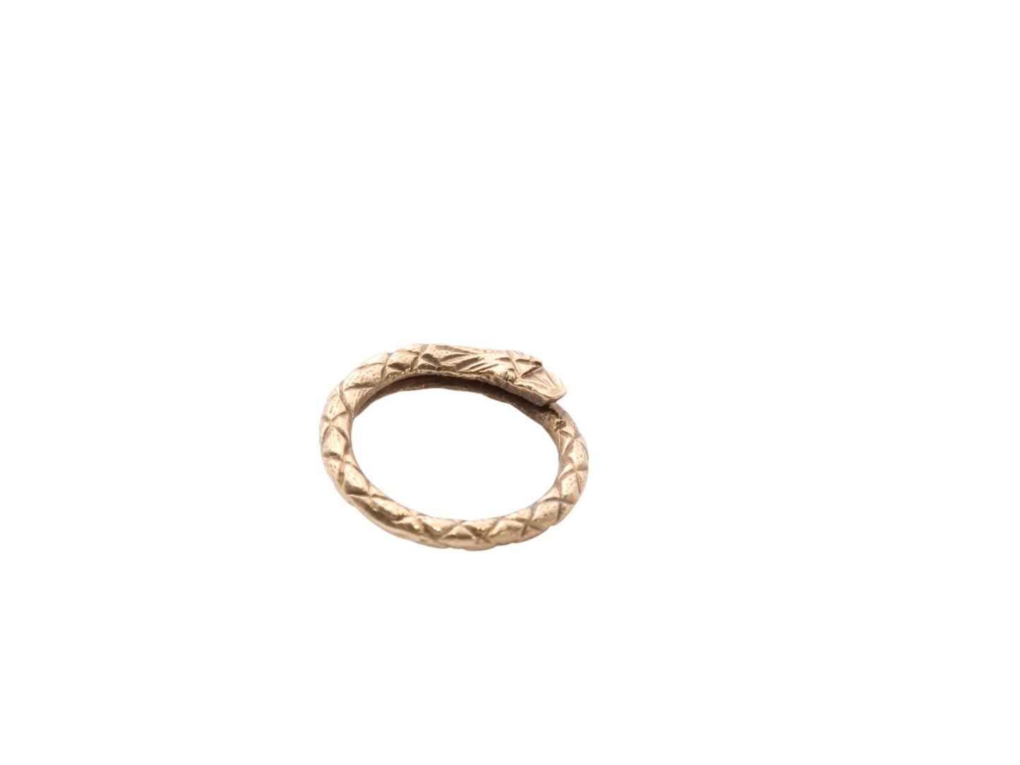 Antique Georgian 18ct Gold Snake Split Ring