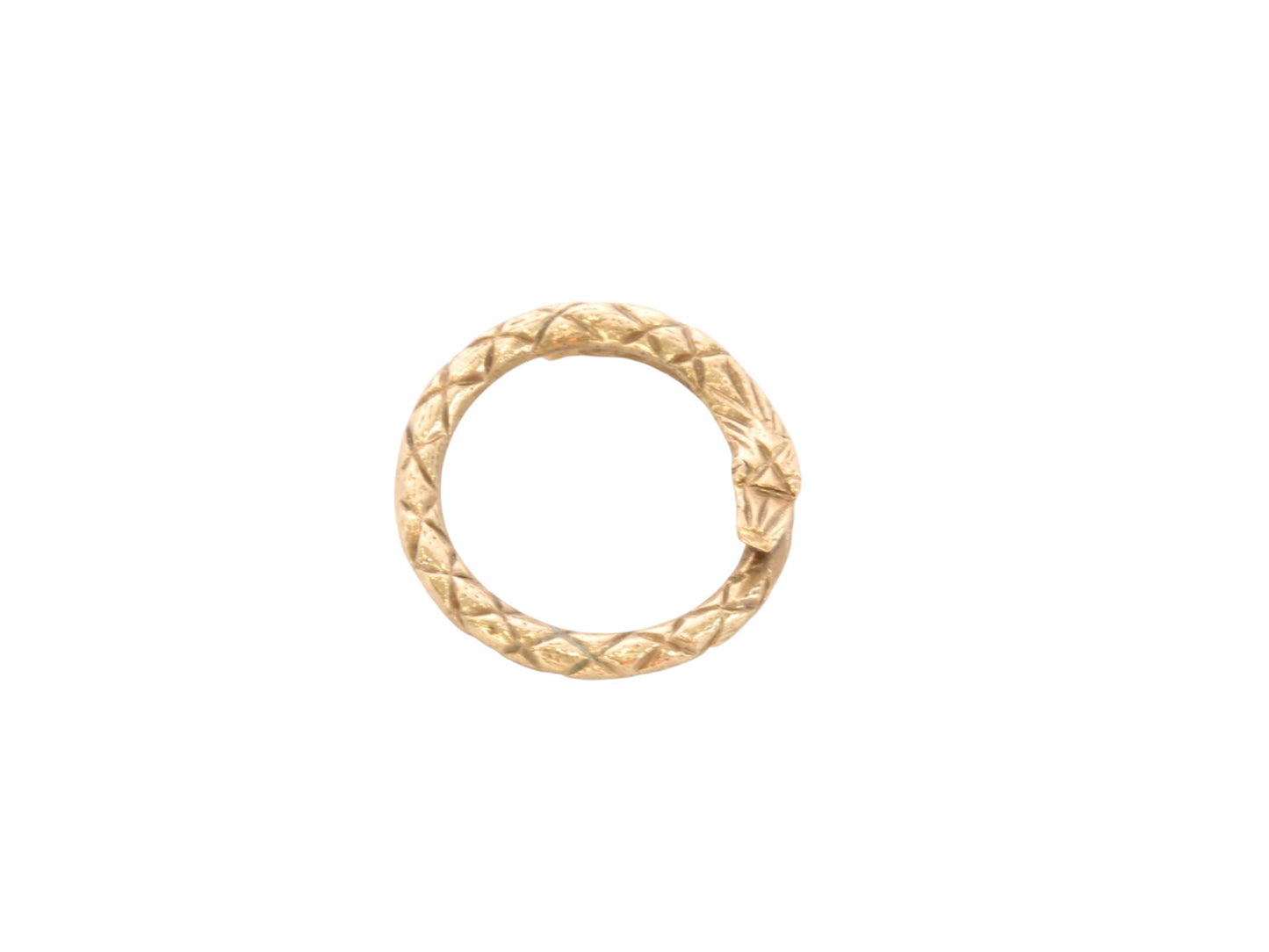 Antique Georgian 18ct Gold Snake Split Ring