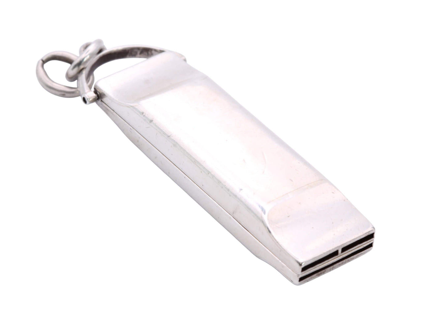Antique Sterling Silver Three Note Opening Whistle, Dog Training, 1905