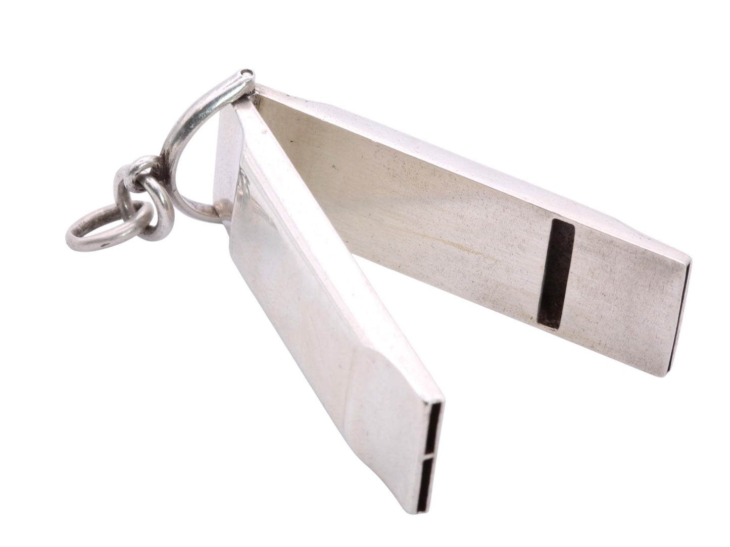Antique Sterling Silver Three Note Opening Whistle, Dog Training, 1905