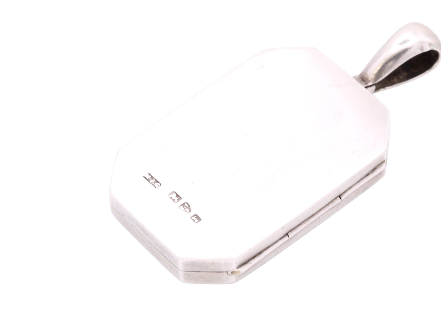 Antique Sterling Silver Aesthetic 9ct Gold Locket, 1880