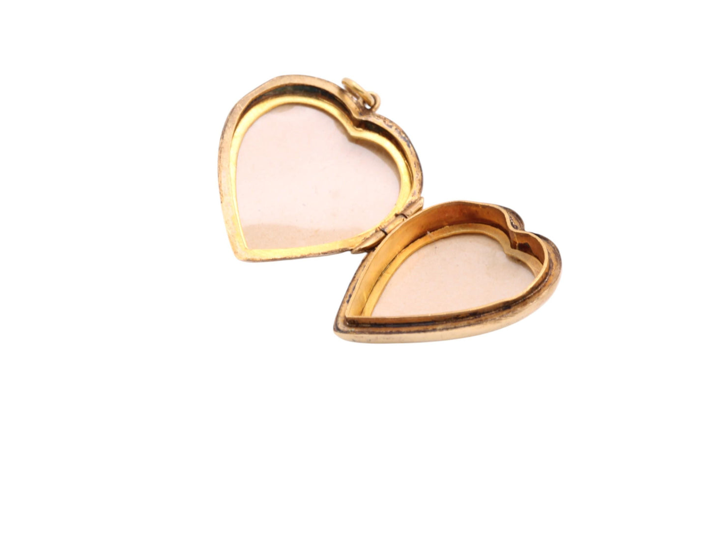 Antique Art Deco 9ct Yellow Gold Heart Locket