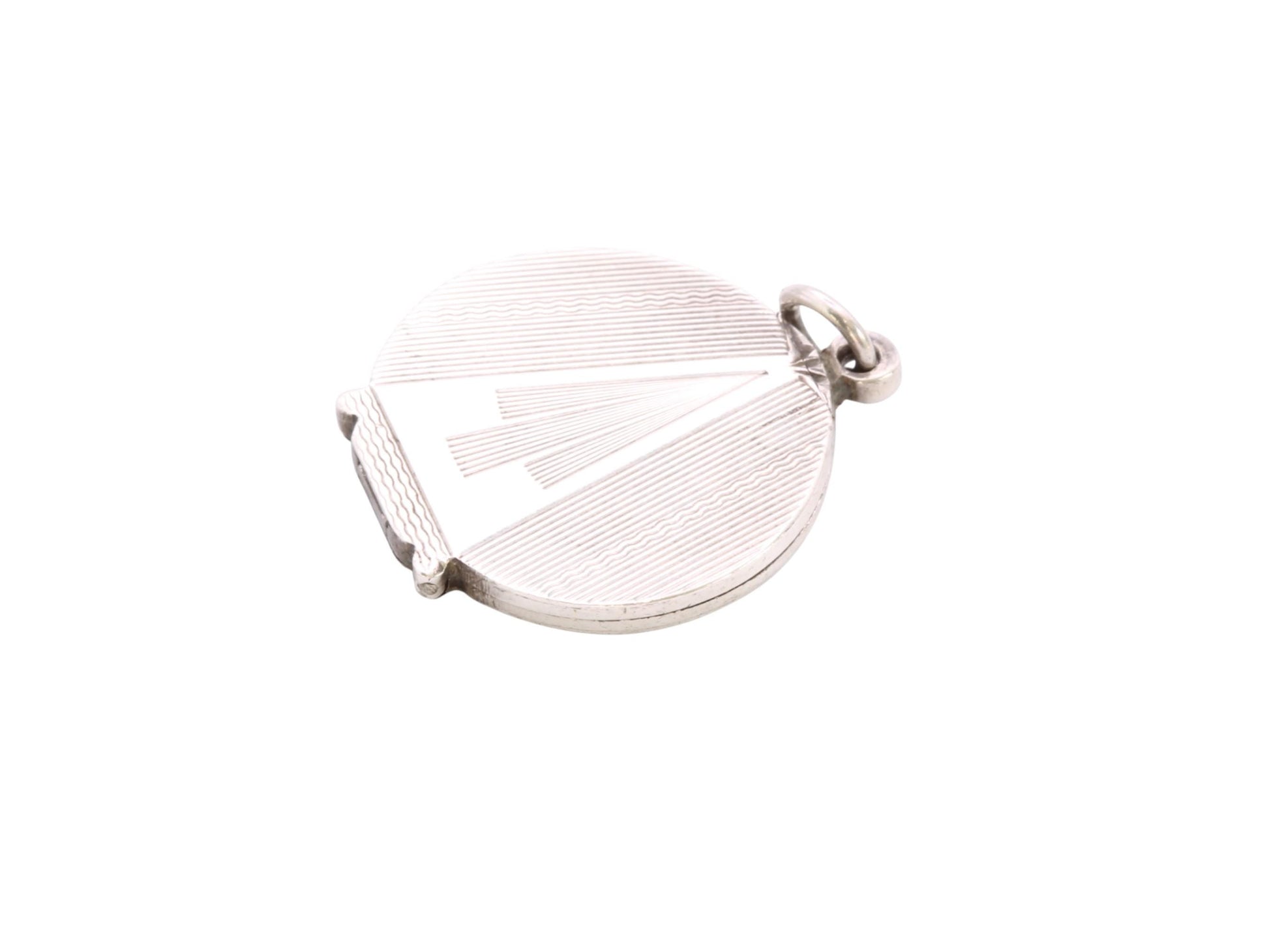 Antique-Art-Deco-Sterling-Silver-Locket