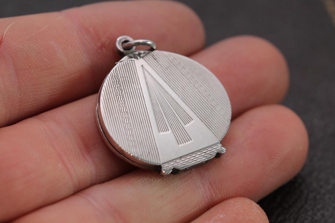 Antique Art Deco Sterling Silver Locket