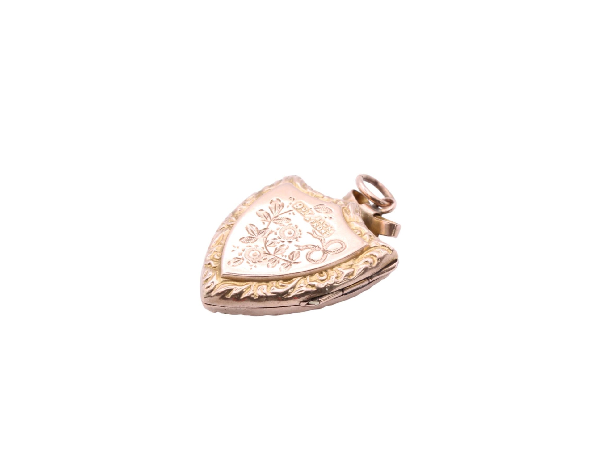 Antique-9ct-Gold-Swallow-Shield-Locket