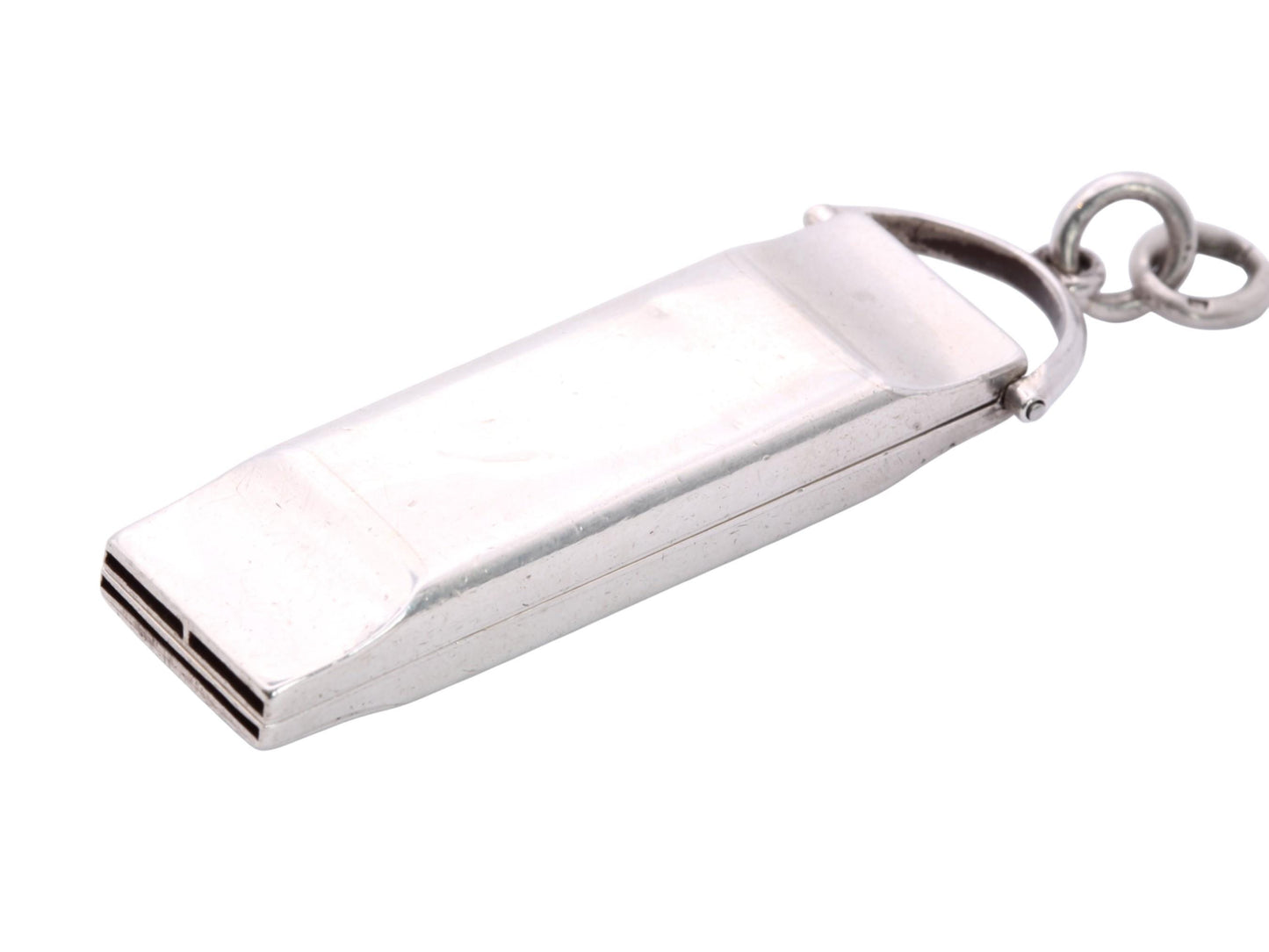 Antique Sterling Silver Three Note Opening Whistle, Dog Training, 1905