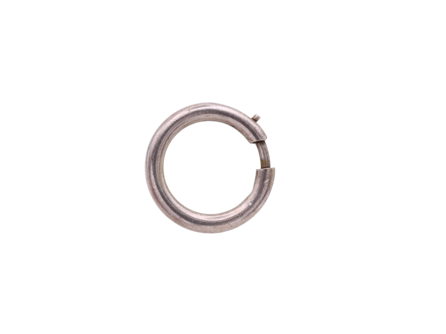 Antique Large Sterling Silver Bolt Clasp, 15mm
